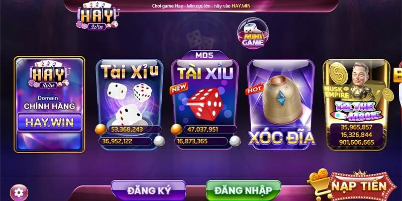 cách đăng ký tài khoản và trải nghiệm chơi tài xỉu tại Haywin